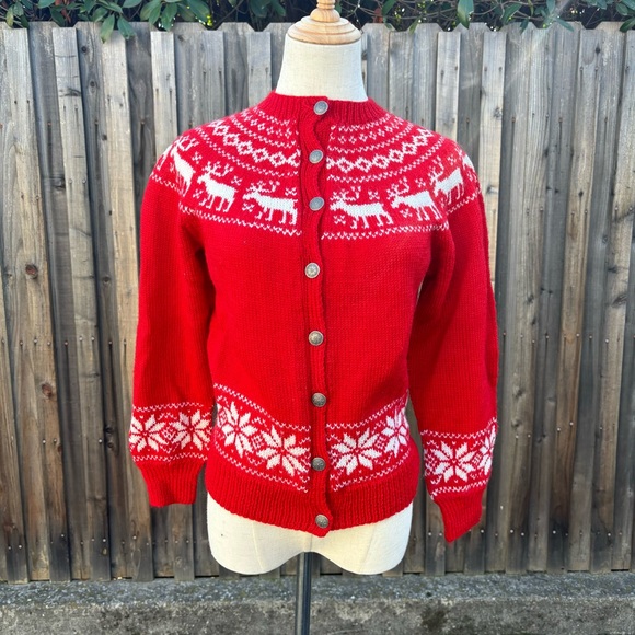 Sweaters - Fair Isle/Nordic Christmas Cardigan